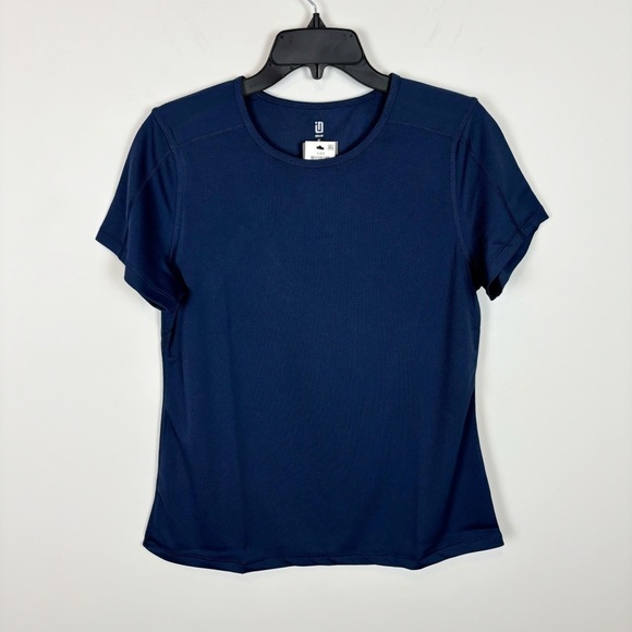 Ideology Tops - Ideology Crew Neck T Shirt in Indigo Sea Size M